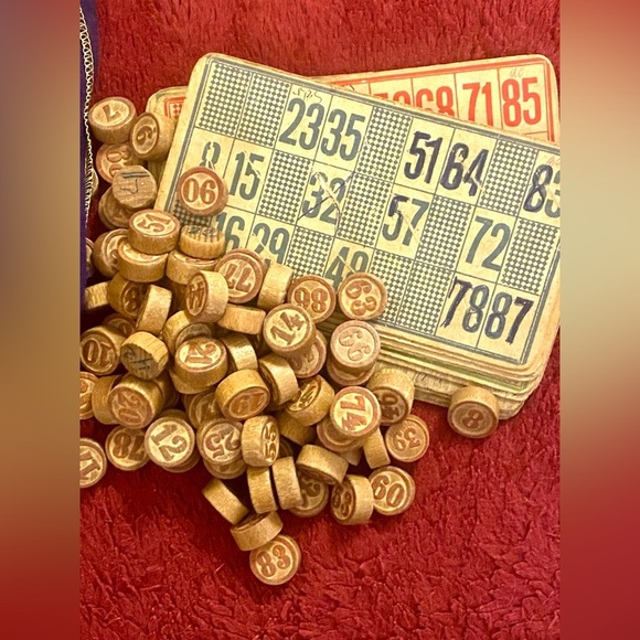 Crown Royal Purple Bag with Bingo Set. Vintage - Picture 3 of 5